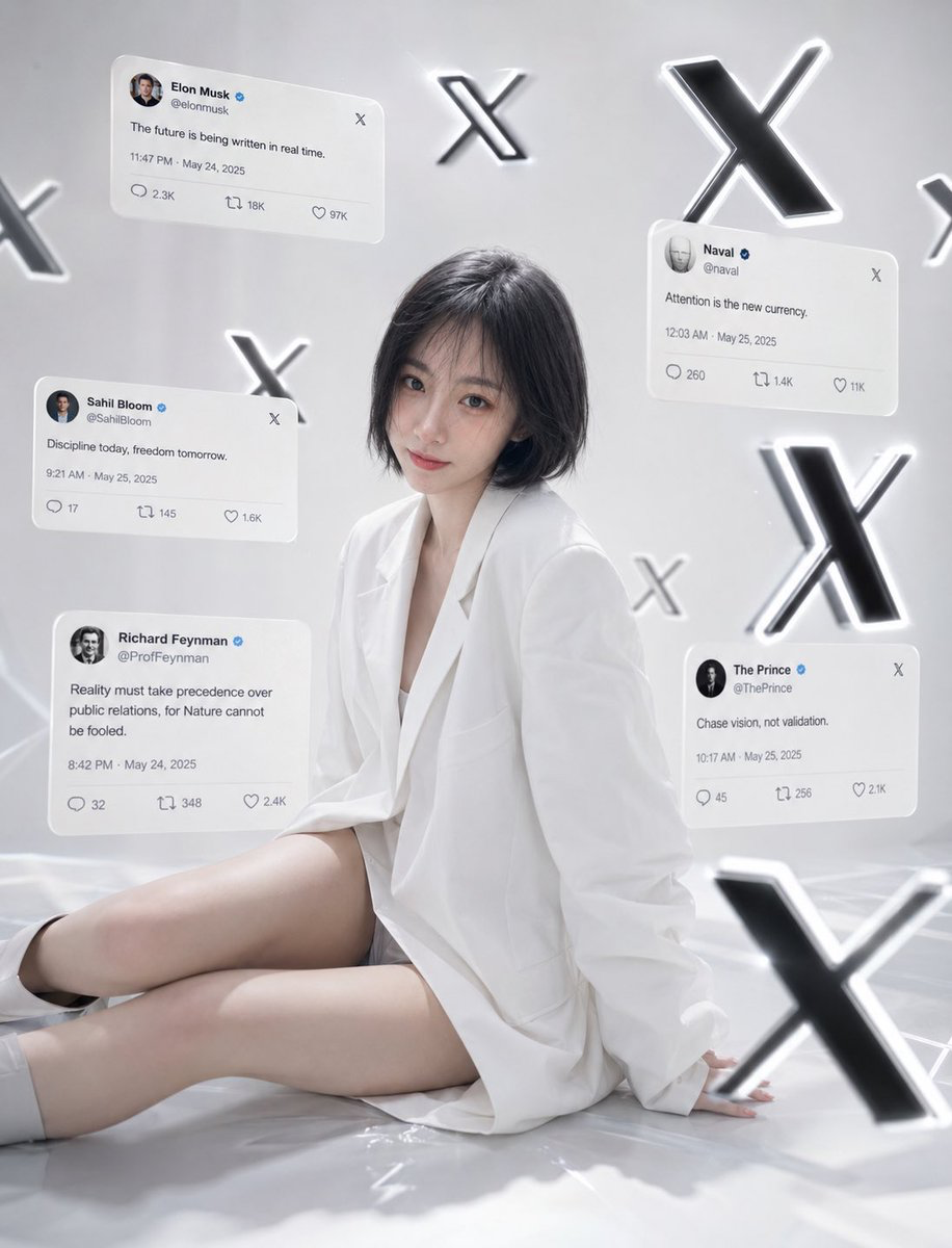 GPT Image 2 preview rendered in 3d-render, minimalist, and surreal styles, featuring Portrait Subject, Human Figure, Social Media UI, Luxury Branding, Minimal Background, and Surreal Objects.